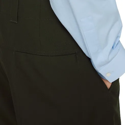 Wool Twill Shorts With Logo