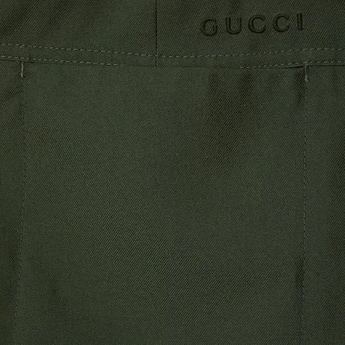 Wool Twill Shorts With Logo