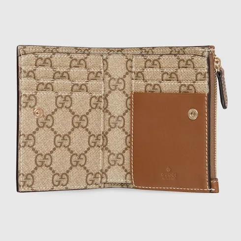 Gg Emblem Medium Zip Wallet
