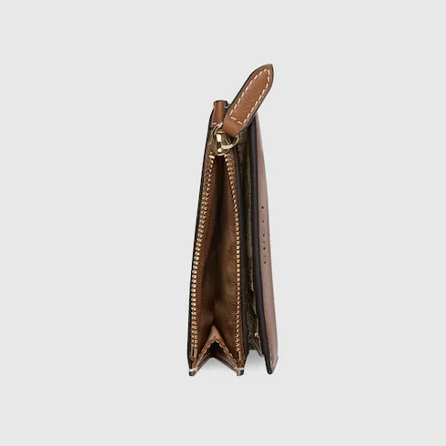 Gg Emblem Medium Zip Wallet