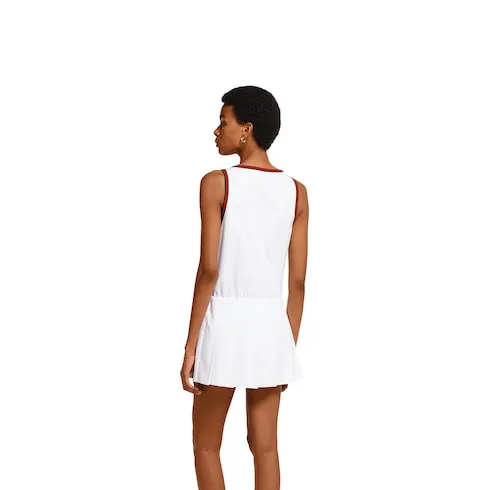 Cotton Poplin Dress With Web