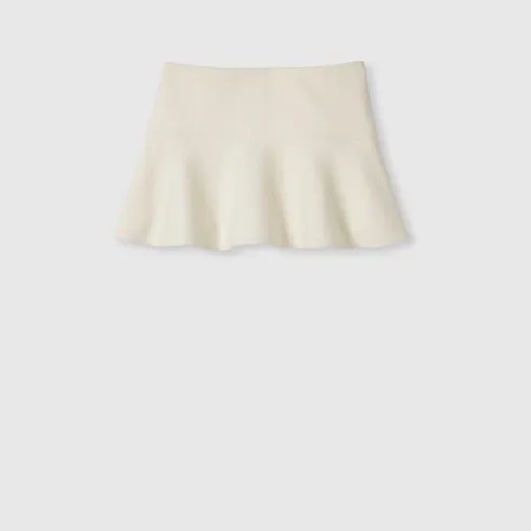 Wool Bouclé Mini Skirt