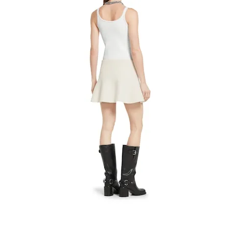 Wool Bouclé Mini Skirt