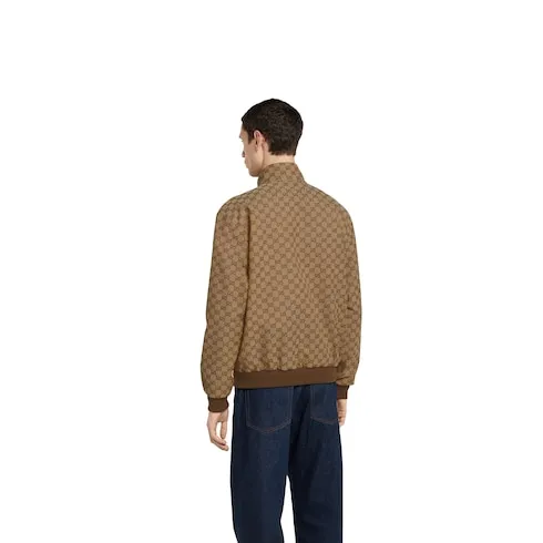 Gg Canvas Bomber Jacket
