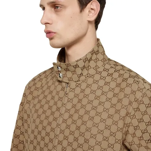 Gg Canvas Bomber Jacket