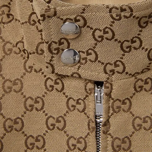 Gg Canvas Bomber Jacket