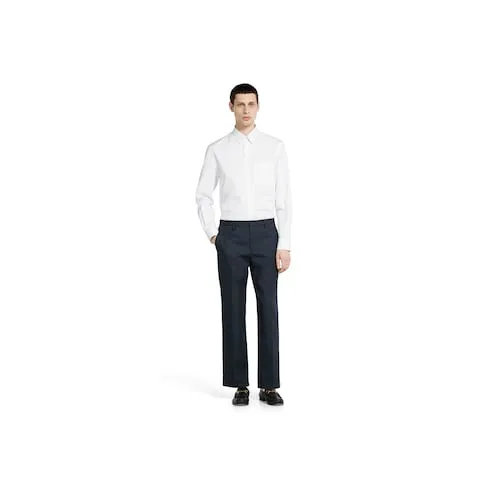Cotton Twill Pant With Web Detail