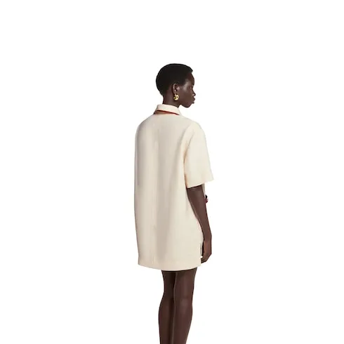 Linen Canvas Dress With Horsebit