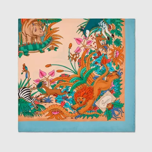 90 X 90 Project Printed Silk Carré