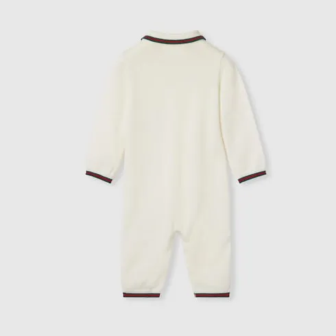 Baby Wool One-Piece With Web