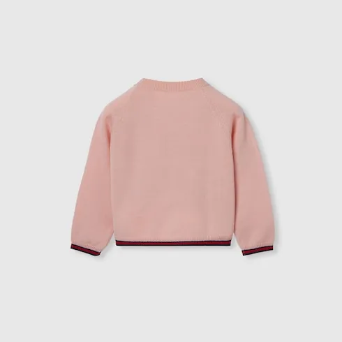 Baby Wool Cardigan With Web