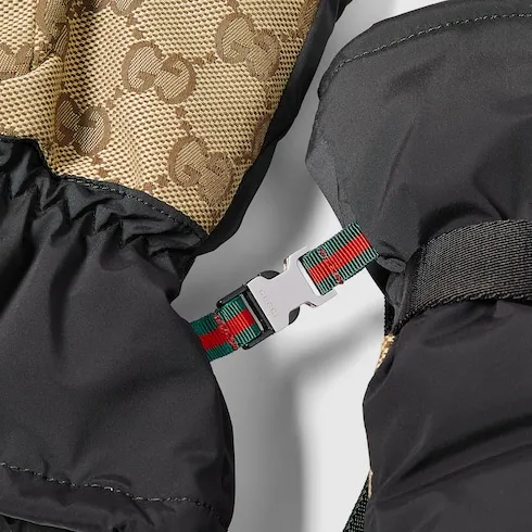Gg Padded Gloves With Wrist Straps
