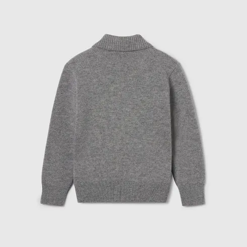 Children's Wool Zip Cardigan
