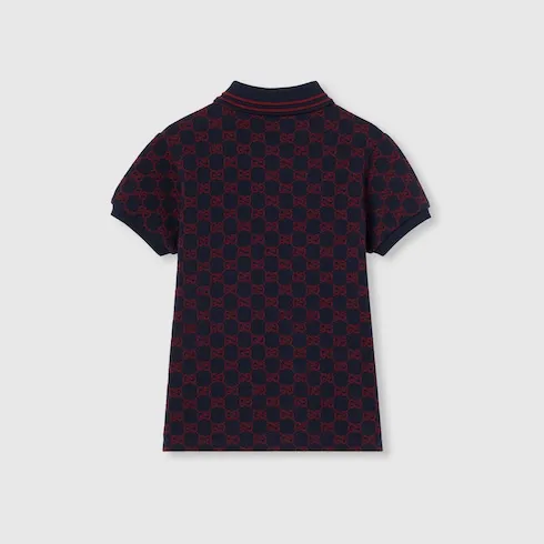 Children's Gg Cotton Polo Shirt
