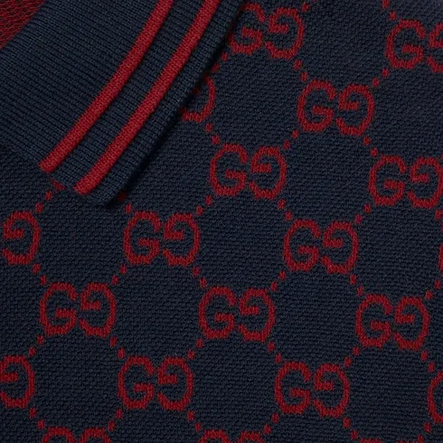 Children's Gg Cotton Polo Shirt