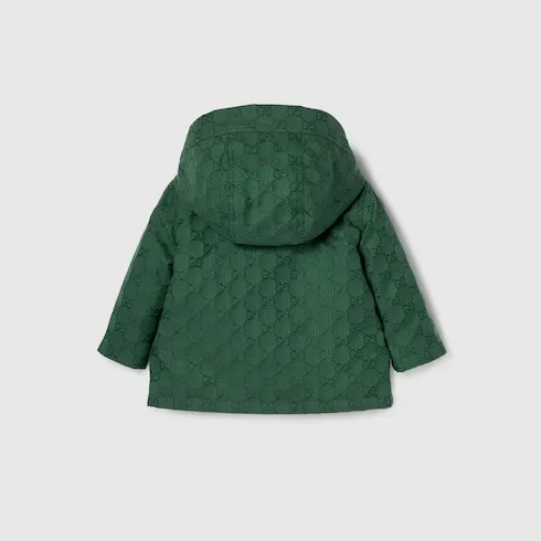 Baby Gg Cotton Hooded Jacket