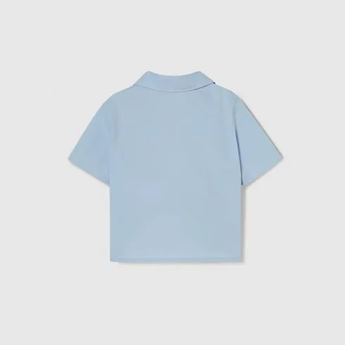 Baby Cotton Shirt With Embroidery