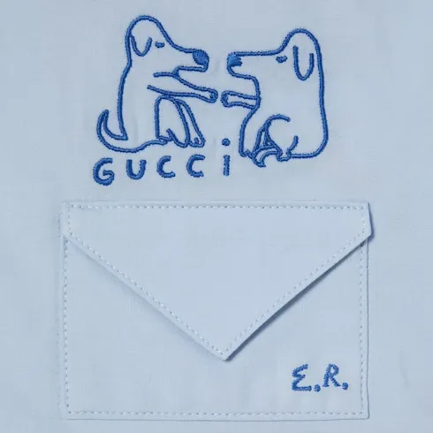 Baby Cotton Shirt With Embroidery