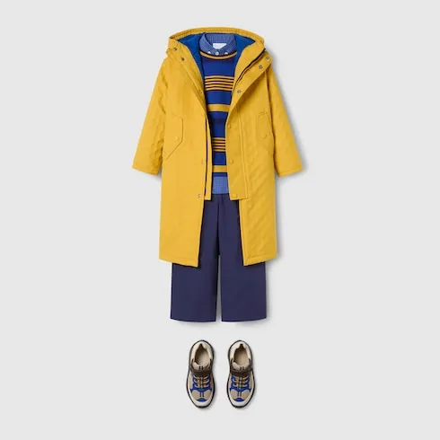 Children's Gg Cotton Hooded Jacket