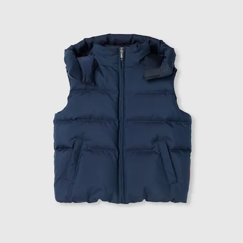 Children's Padded Nylon Vest With Web