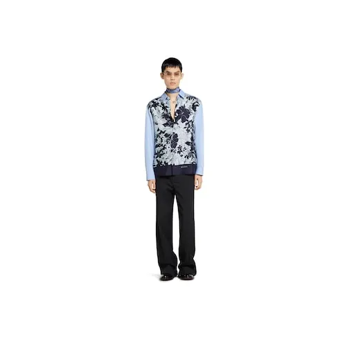 Printed Cotton Silk Twill Shirt