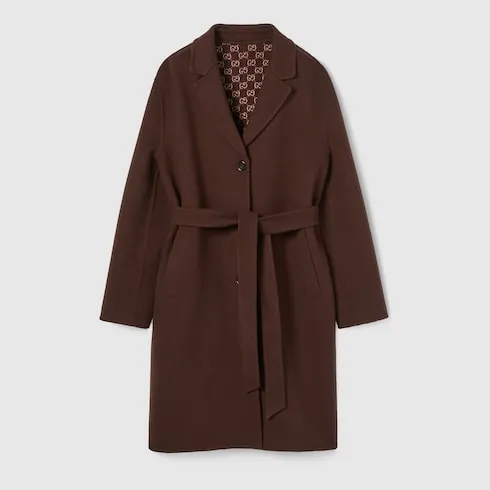Reversible Silk Wool Coat