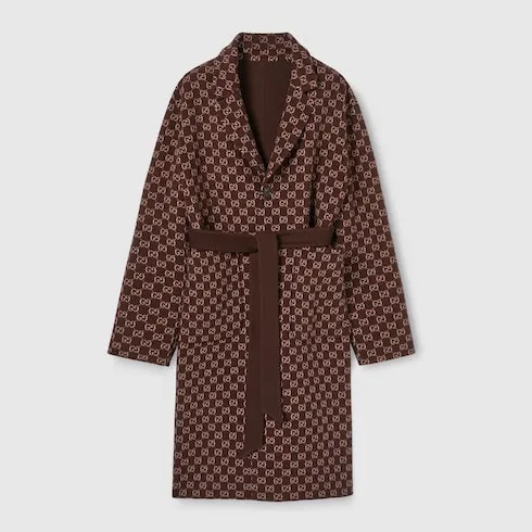 Reversible Silk Wool Coat