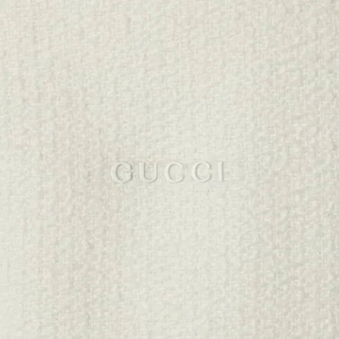 Wool Bouclé Jacket With Logo