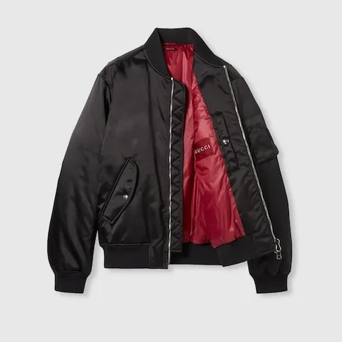 Heavy Nylon Canvas Bomber Jacket