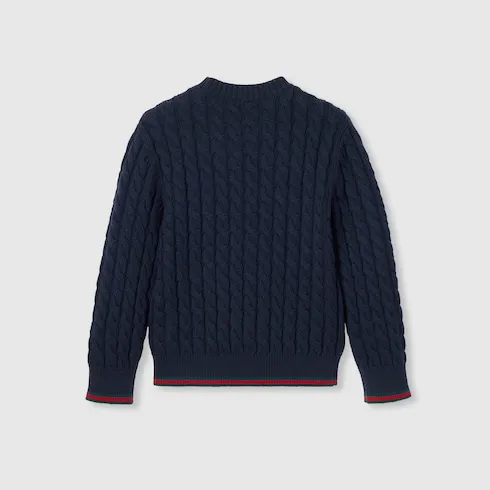 Children's Wool Sweater With Web