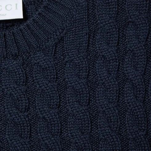 Children's Wool Sweater With Web