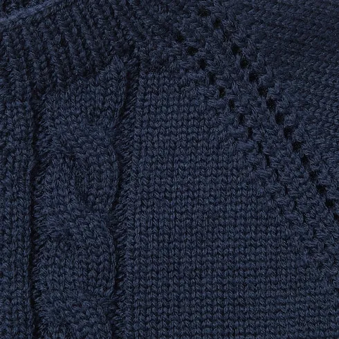 Baby Wool Cardigan With Web
