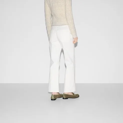 Straight Fit Denim Trousers