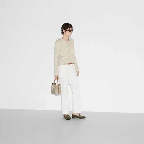 Straight Fit Denim Trousers