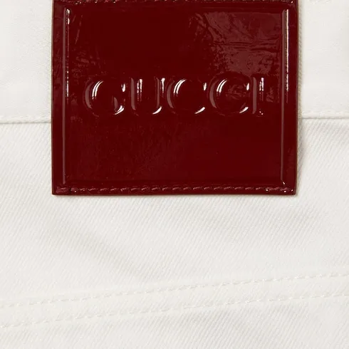 Denim Shorts With Gucci Selvedge