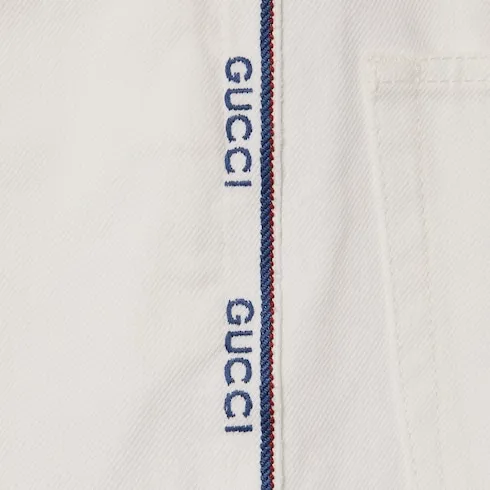 Denim Shorts With Gucci Selvedge