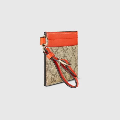 Gg Emblem Card Case With Strap