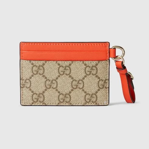 Gg Emblem Card Case With Strap
