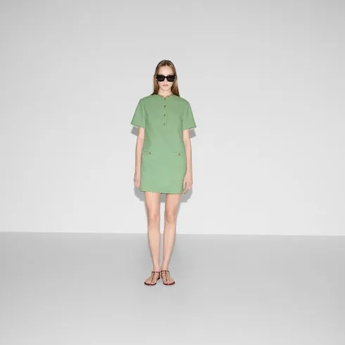 Cotton Bouclé Mini Dress