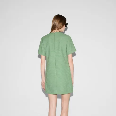 Cotton Bouclé Mini Dress