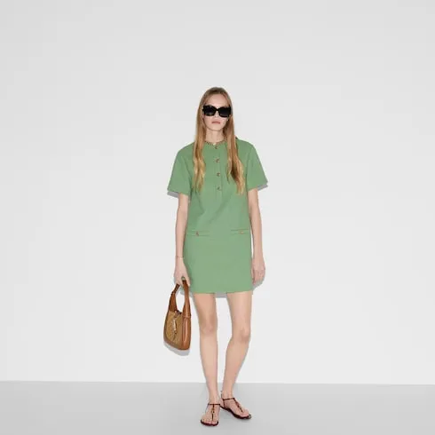Cotton Bouclé Mini Dress