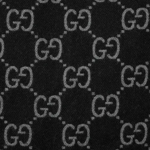 Gg Wool Jacquard Cape