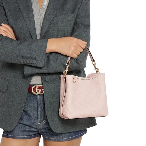 Gg Emblem Small Bucket Bag