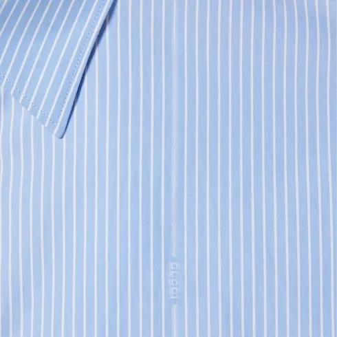 Cotton Poplin Shirt With Logo