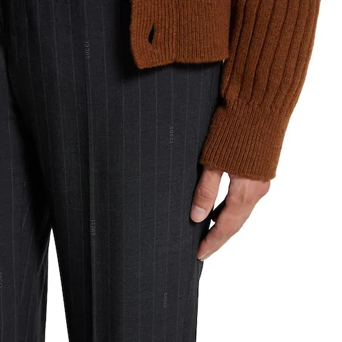 Pinstripe Wool Pant