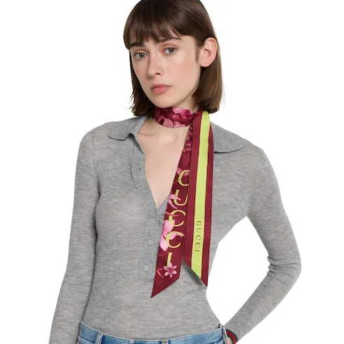 Printed Silk Twill Ribbon