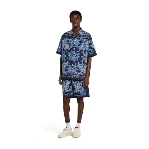 Printed Cotton Poplin Shorts