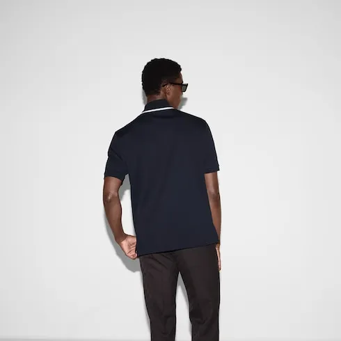 Embroidered Cotton Piquet Polo Shirt