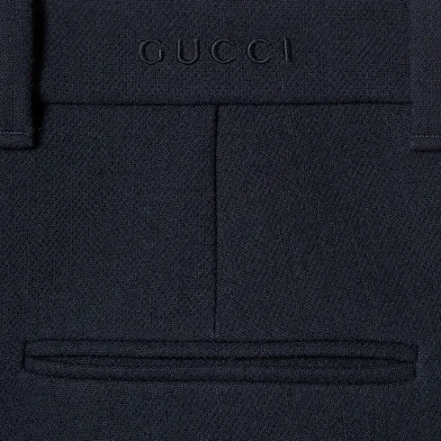 Light Wool CrÊPe Pant With Embroidery