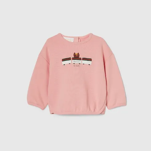 Baby Cotton Sweatshirt With Print